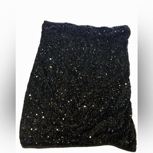 Black Sequence Body-Con Dress